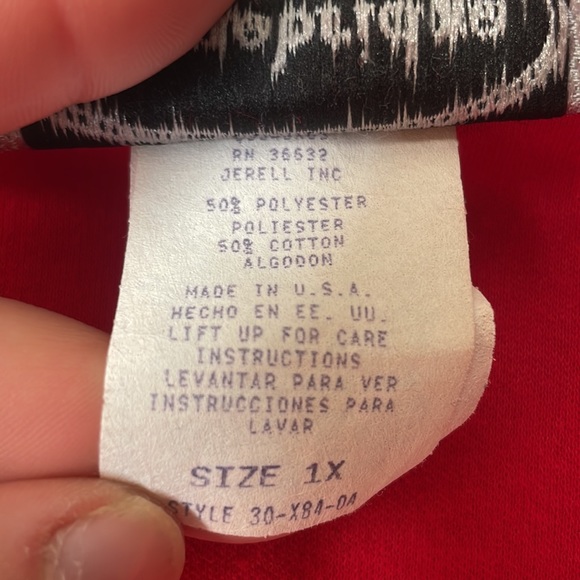 Vintage Stonebridge red open front sleeveless duster kimono - Picture 4 of 5